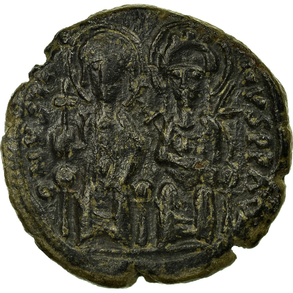 Mince,
Justin II a Sophie,
Follis