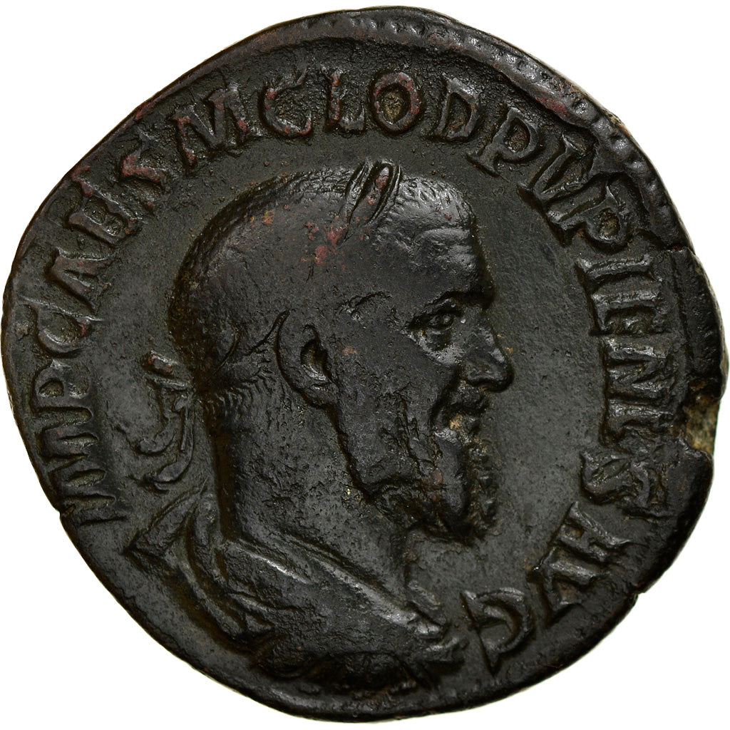Mince,
Pupienus,
Sestertius