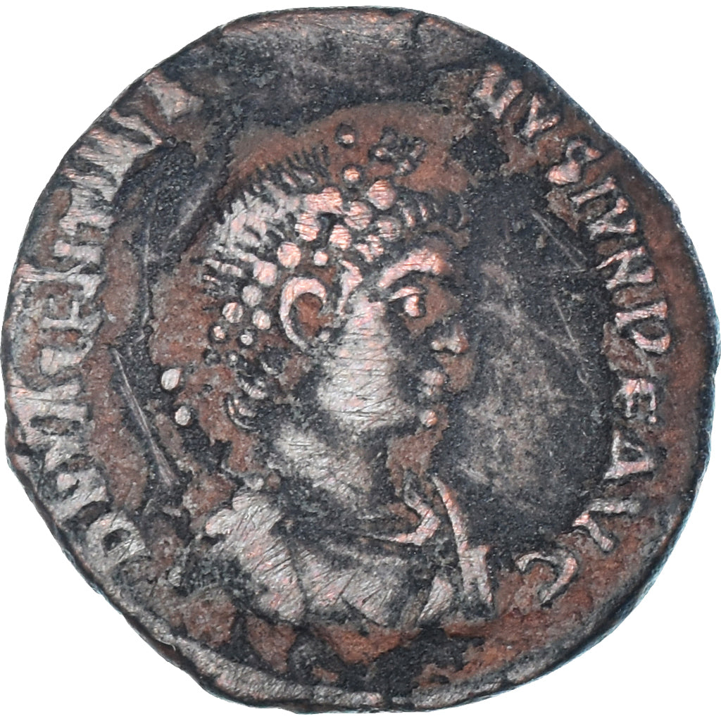 Mince, 
  
  Valentiniana II. 
  
  Follis