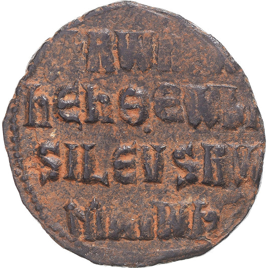 Mince, 
  
  Konstantin VII s Romanem I. 
  
  Follis