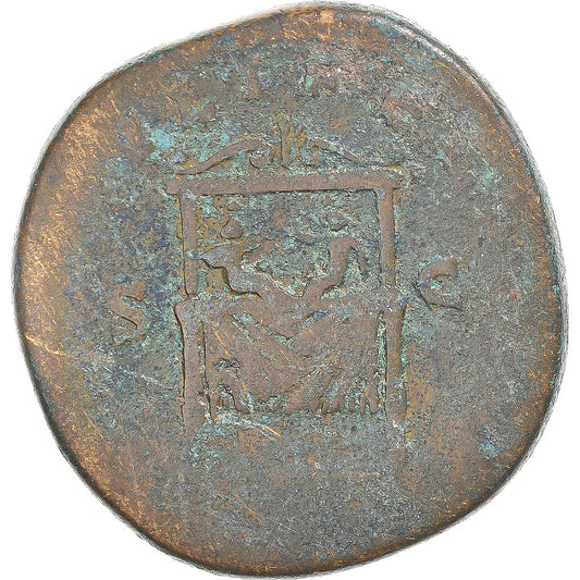 Mince, 
  
  Faustyně II. 
  
  Sestertius