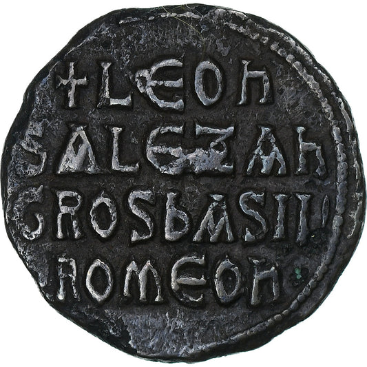 Lev VI a Alexandr, 
  
  Follis, 
  
  886-912