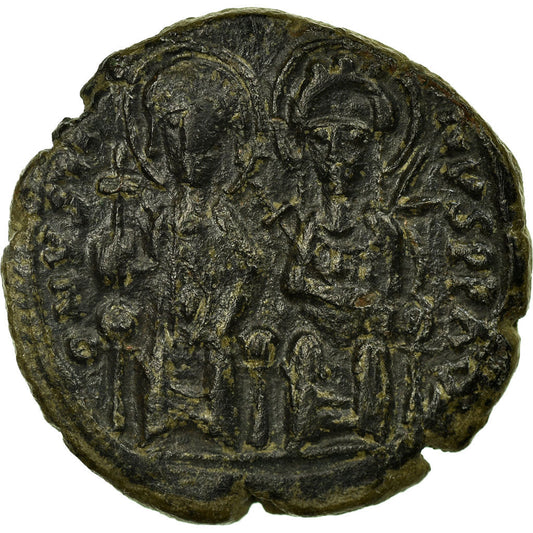 Mince, 
  
  Justin II a Sophie, 
  
  Follis